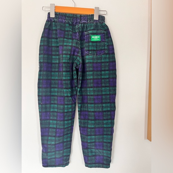 Amazing Vintage OshKosh kids Green and Purple Plaid Pants 6x - Picture 5 of 7